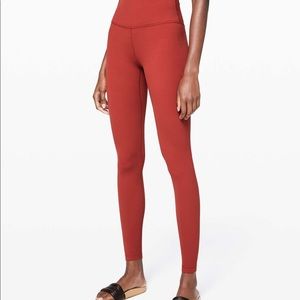 Cayenne red lululemon align leggings 25” inseam